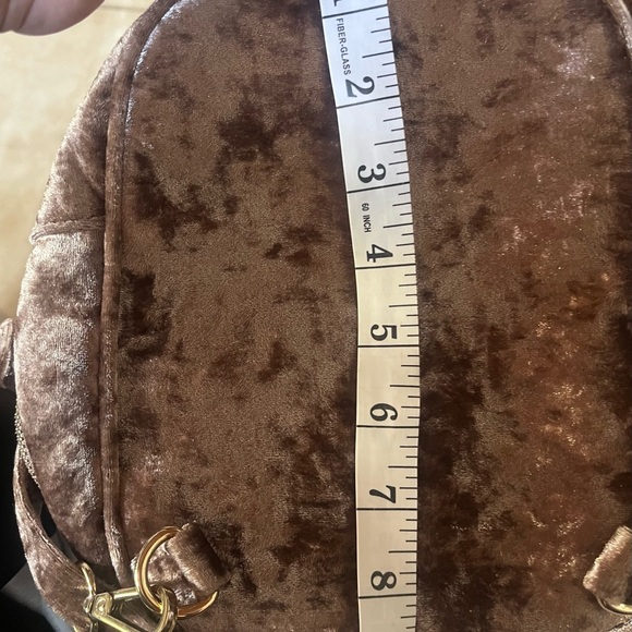ALDO Crushed Velvet blush Pink Small Backpack/Purse - WINTER must! - Picture 15 of 16